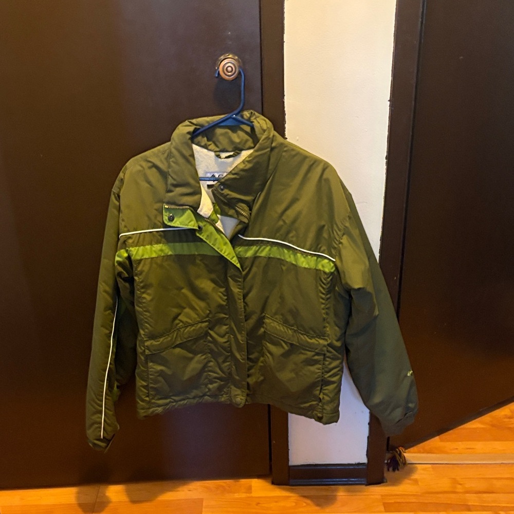 Olive Green Women's Puffer Jacket